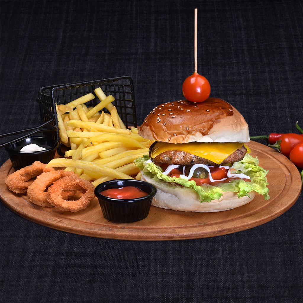 برجر بالجبنة